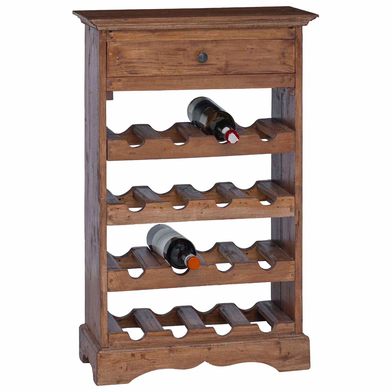 Wine Rack Solid Mahogany Wood
