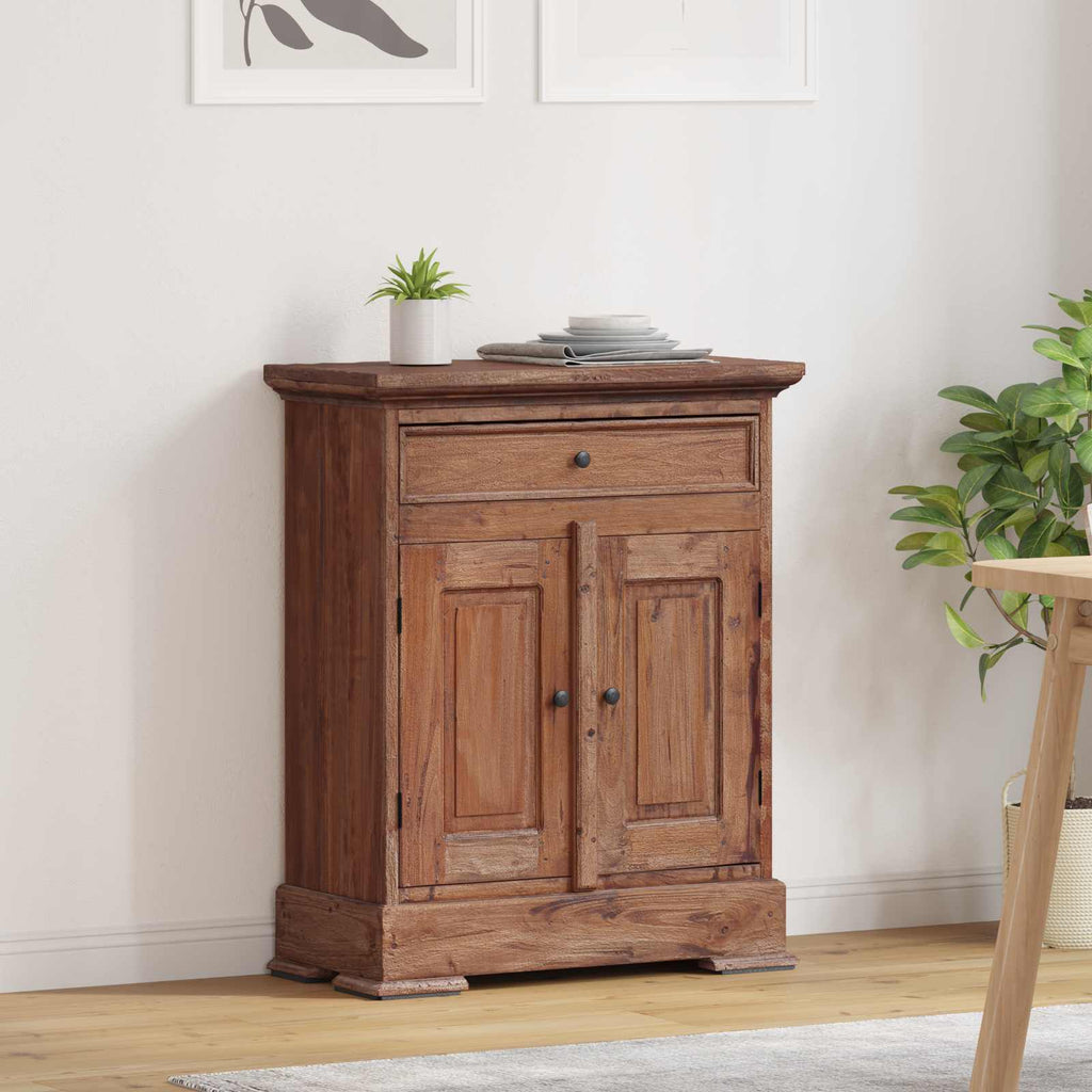 Storage Cabinet 63 x 30 x 79 cm Solid Mahogany Wood