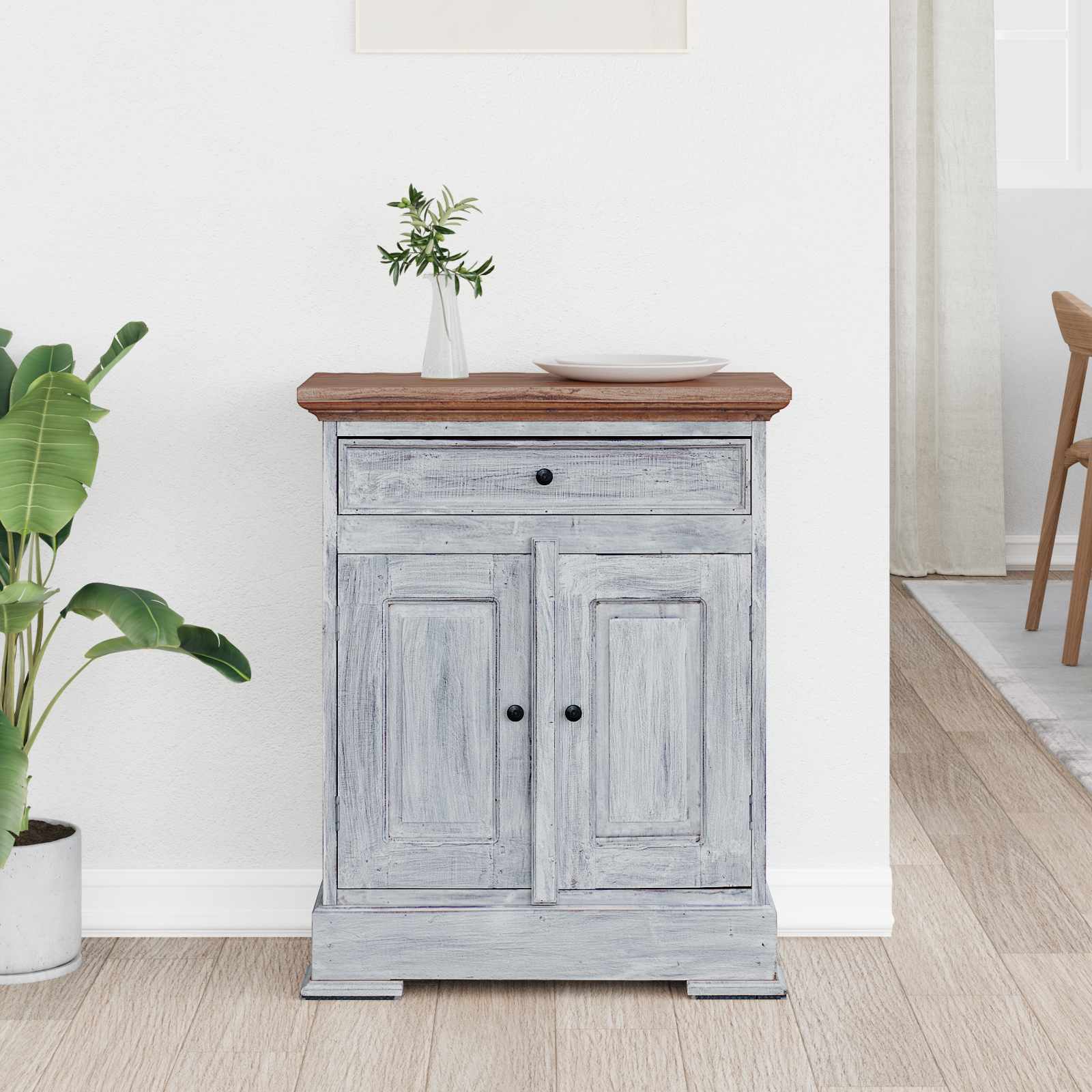 Storage Cabinet 63 x 30 x 79 cm Solid Mahogany Wood