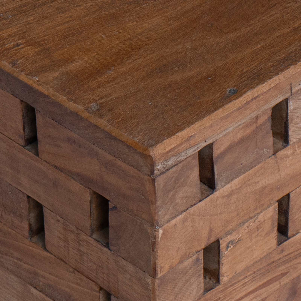 Stool Natural 29 x 29 x 48 cm Solid Reclaim wood