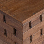 Stool Natural 29 x 29 x 48 cm Solid Reclaim wood