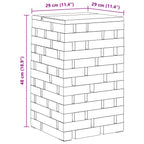 Stool Natural 29 x 29 x 48 cm Solid Reclaim wood