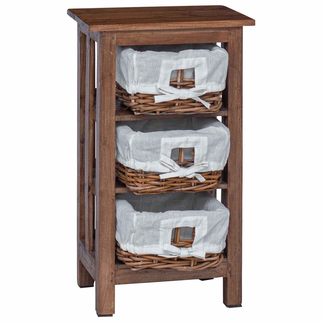 Side Table Brown Solid Mahogany wood