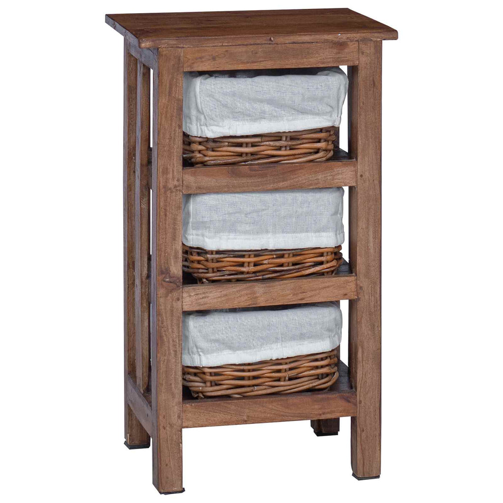 Side Table Brown Solid Mahogany wood