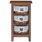 Side Table Brown Solid Mahogany wood