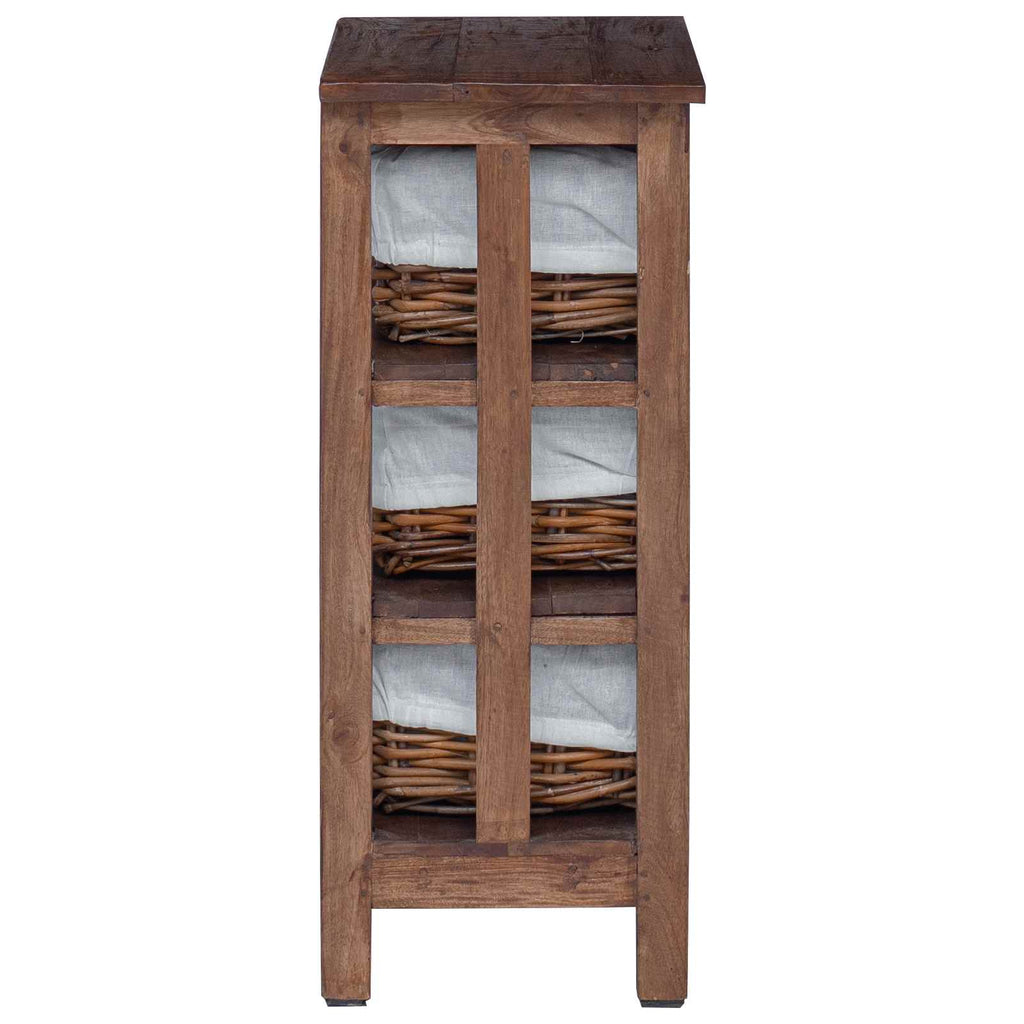 Side Table Brown Solid Mahogany wood