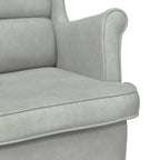 Armchair Light Grey 92 x 71 x 91 cm Velvet