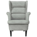 Armchair Light Grey 92 x 71 x 91 cm Velvet
