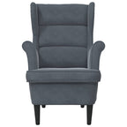 Armchair Dark Grey 92 x 71 x 91 cm Velvet