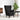 Armchair Black 71 x 92 x 91 cm Velvet