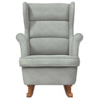 Rocking Chair with Cushion Light Grey 92 x 71 x 100 cm Plywood