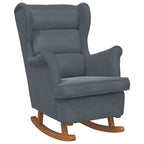 Rocking Chair with Cushion Dark Grey 92 x 71 x 100 cm Plywood