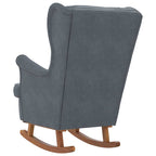 Rocking Chair with Cushion Dark Grey 92 x 71 x 100 cm Plywood
