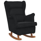 Rocking Chair with Cushion Black 92 x 71 x 100 cm Plywood