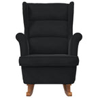 Rocking Chair with Cushion Black 92 x 71 x 100 cm Plywood