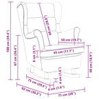 Rocking Chair with Cushion Black 92 x 71 x 100 cm Plywood