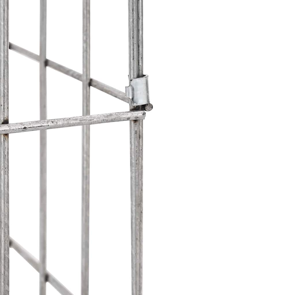 Gabion Faucet Silver 26 x 25 x 50 cm Stainless Steel