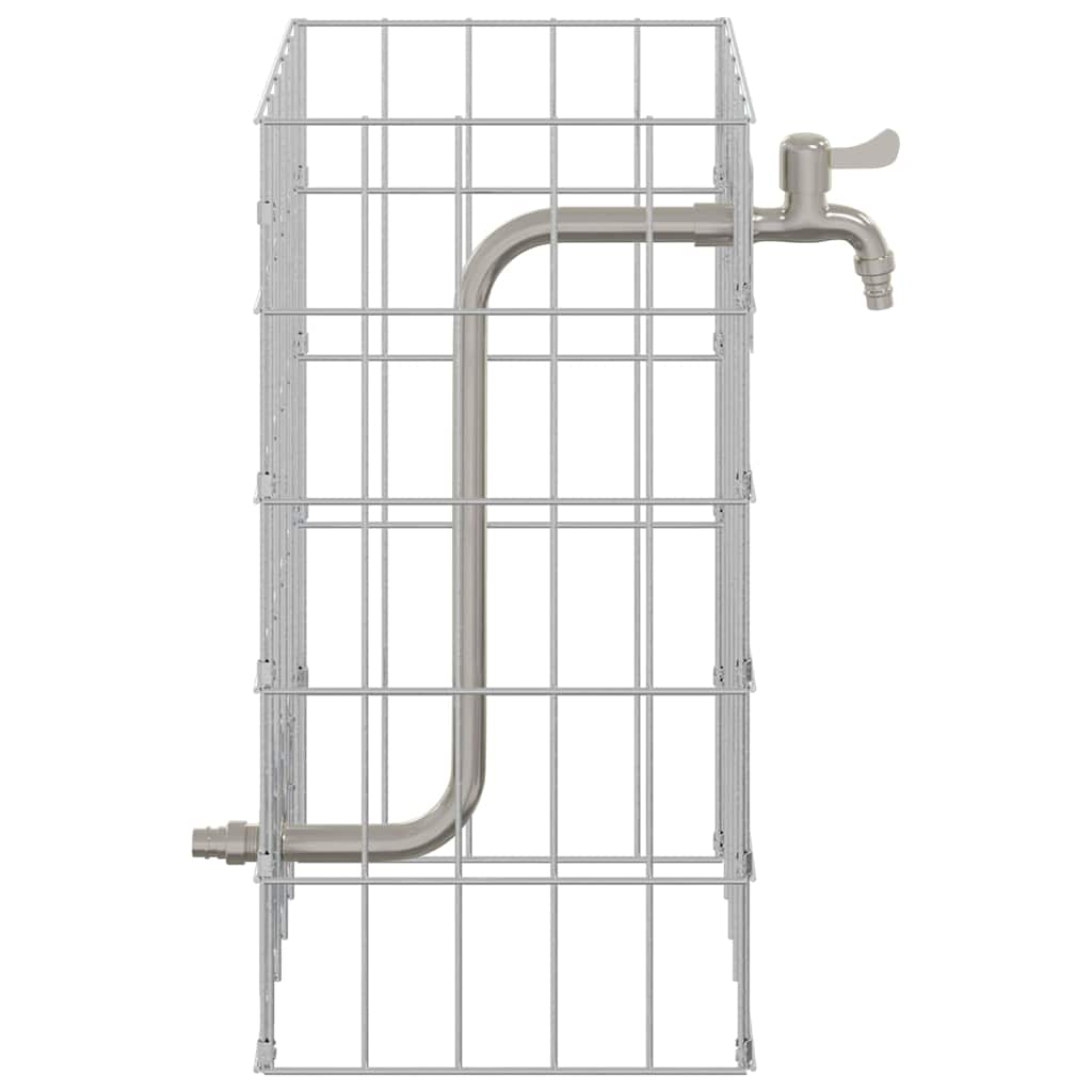Gabion Faucet Silver 26 x 25 x 50 cm Stainless Steel