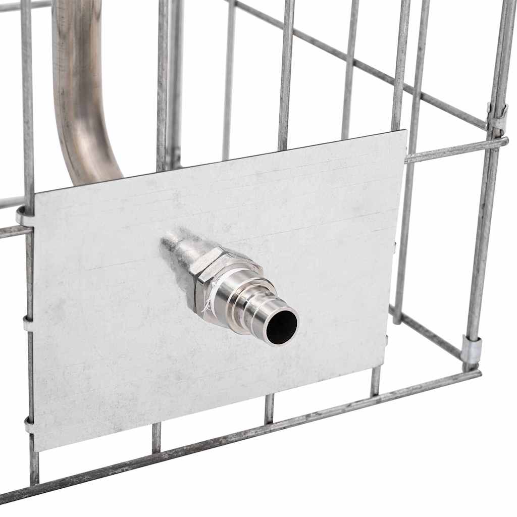 Gabion Faucet Silver 25 x 25 x 100 cm Stainless Steel