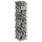 Gabion Faucet Silver 25 x 25 x 100 cm Stainless Steel