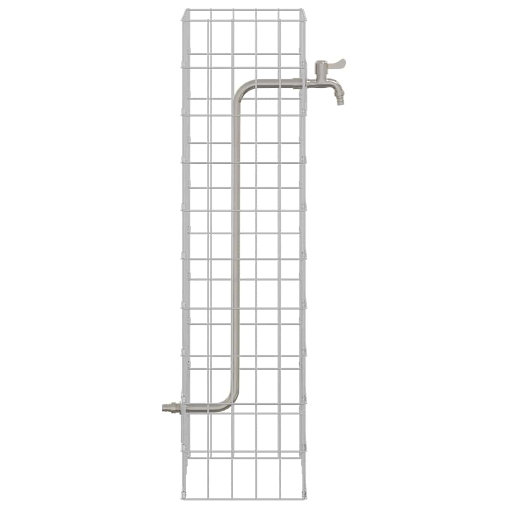 Gabion Faucet Silver 25 x 25 x 100 cm Stainless Steel