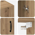 Wall Cabinet Artisan Oak 69.5 x 34 x 90 cm Engineered Wood