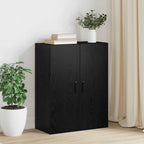 Wall Cabinet Black Oak 69.5 x 34 x 90 cm Engineered Wood