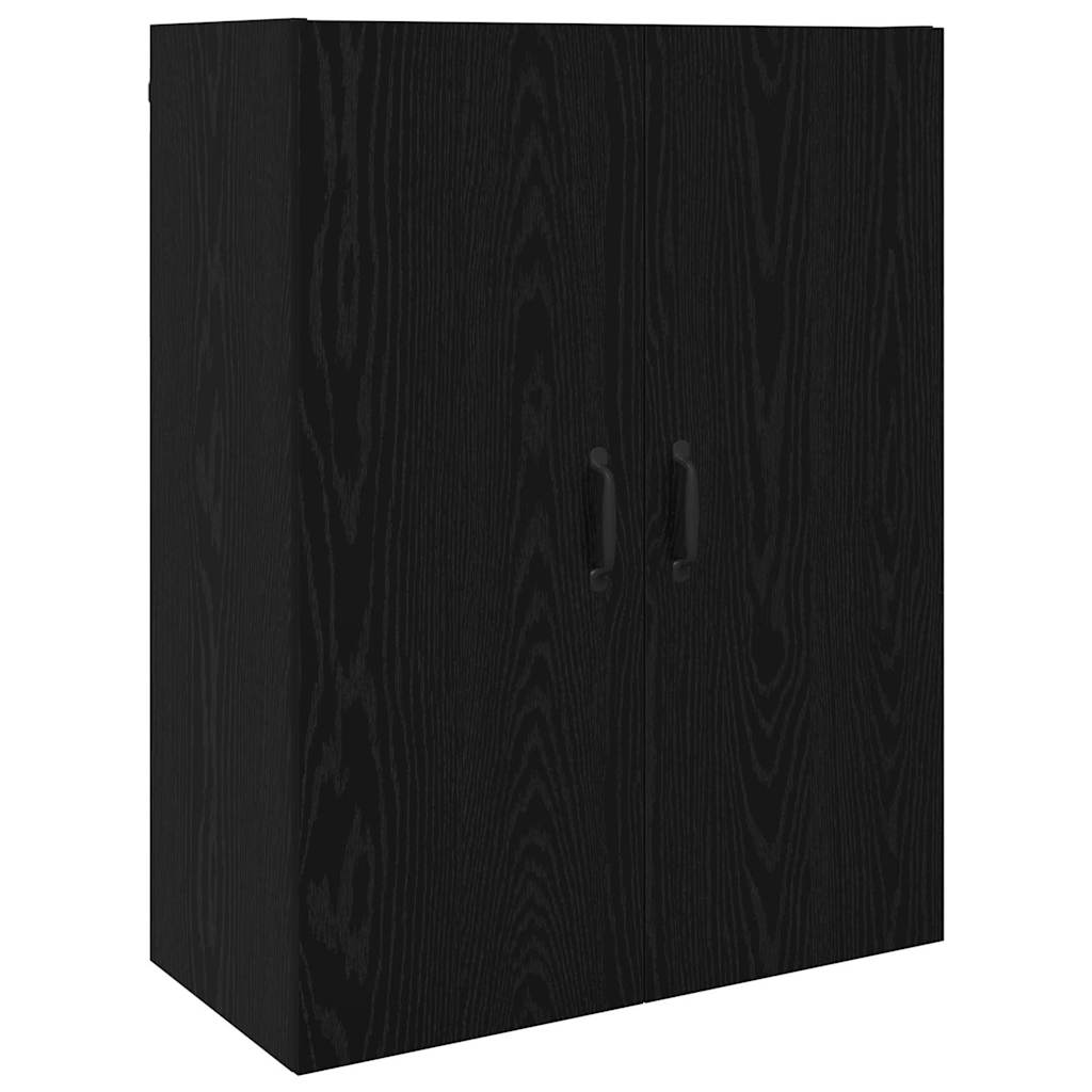 Wall Cabinet Black Oak 69.5 x 34 x 90 cm Engineered Wood