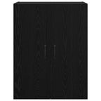 Wall Cabinet Black Oak 69.5 x 34 x 90 cm Engineered Wood