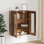 Hanging Wall Cabinet Brown 69.5 x 34 x 90 cm Engineered wood