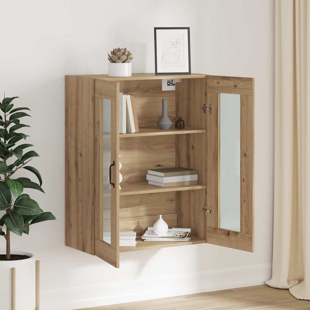 Hanging Wall Cabinet Brown 69.5 x 34 x 90 cm Engineered wood