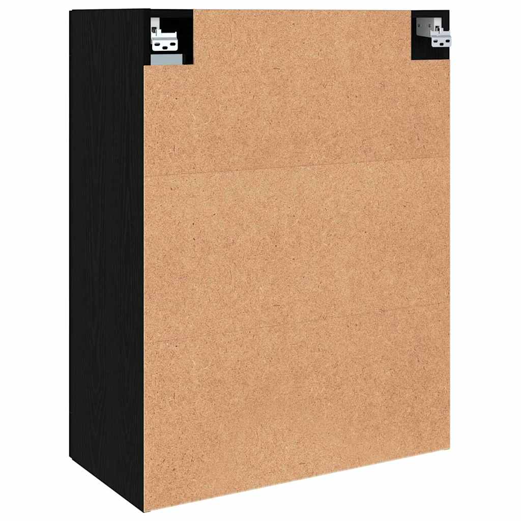Hanging Wall Cabinet Black 69.5 x 34 x 90 cm Engineered wood