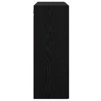 Hanging Wall Cabinet Black 69.5 x 34 x 90 cm Engineered wood