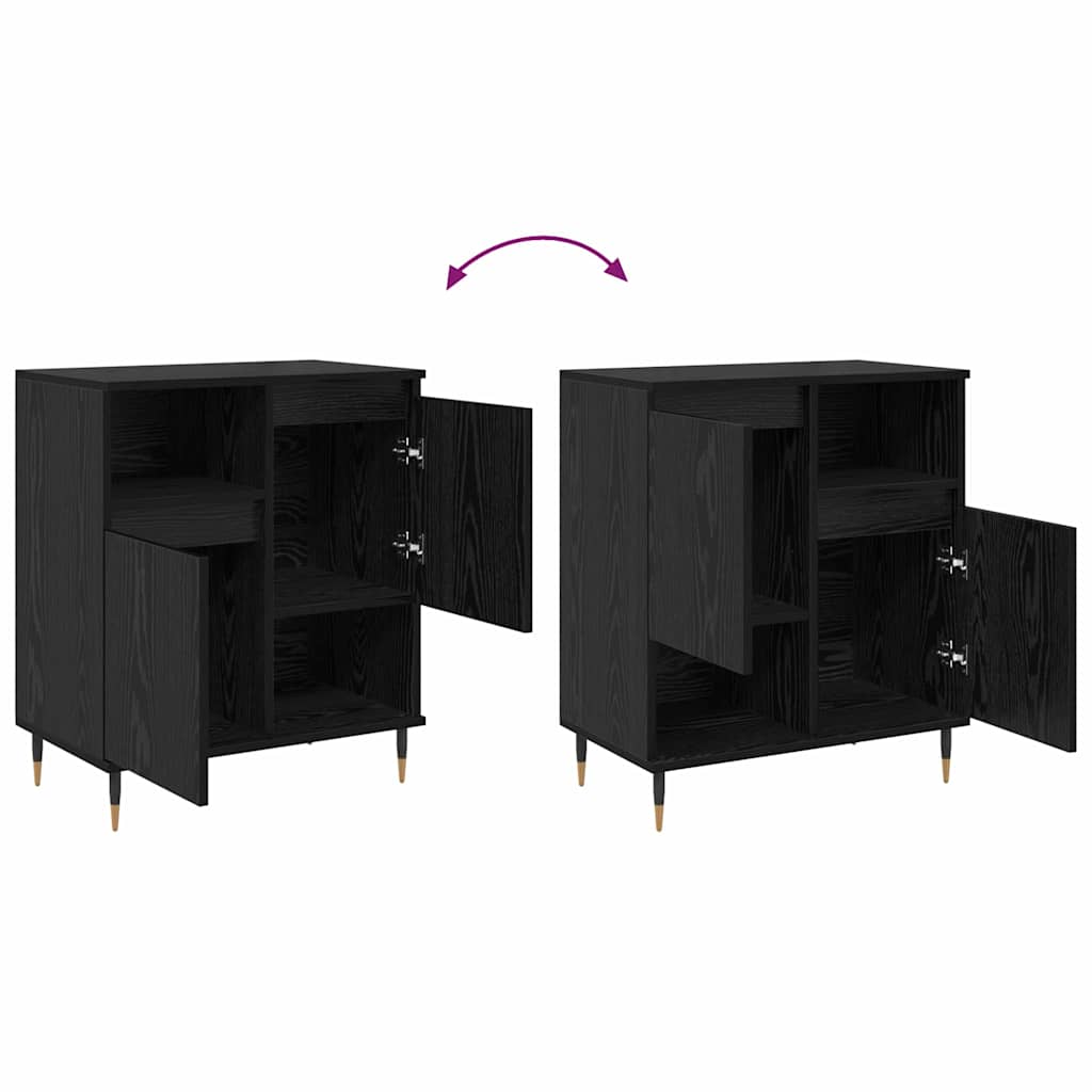 Sideboard Black Oak 60 x 35 x 70 cm