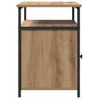 Bedside Cabinet Artisan oak Engineered Wood