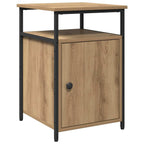Bedside Cabinet Artisan oak Engineered Wood