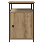 Bedside Cabinet Artisan oak Engineered Wood
