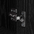 Bedside Cabinet Black oak Engineered Wood