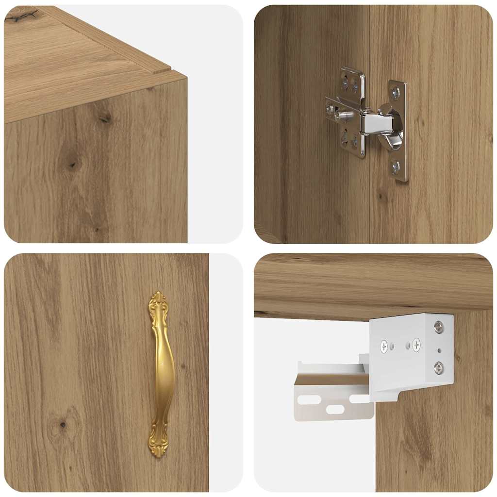 Wall Cabinet Artisan Oak 69.5 x 34 x 90 cm Engineered Wood