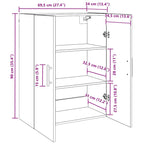 Wall Cabinet Old Wood 69.5 x 34 x 90 cm Engineered Wood