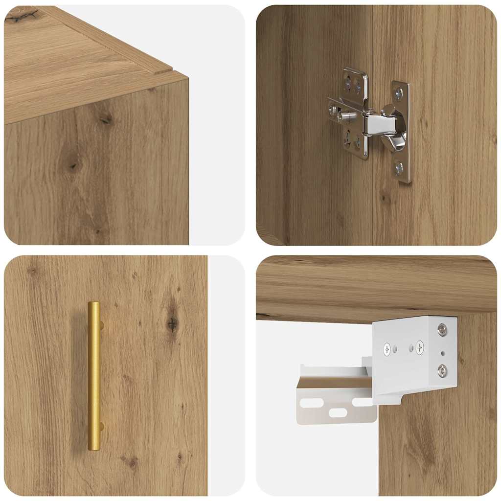 Wall Cabinet Artisan Oak 69.5 x 34 x 90 cm Engineered Wood