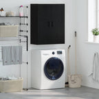 Wall Cabinet Black Oak 69.5 x 34 x 90 cm Engineered Wood