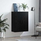 Wall Cabinet Black Oak 69.5 x 34 x 90 cm Engineered Wood