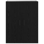 Wall Cabinet Black Oak 69.5 x 34 x 90 cm Engineered Wood