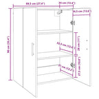 Wall Mounted Cabinet Artisan oak 69.5 x 34 x 90 cm