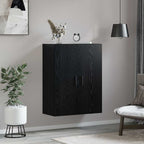 Wall Mounted Cabinet Black oak 69.5 x 34 x 90 cm