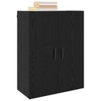 Wall Mounted Cabinet Black oak 69.5 x 34 x 90 cm