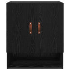 Wall Cabinet Black oak 60 x 31 x 70 cm Engineered wood