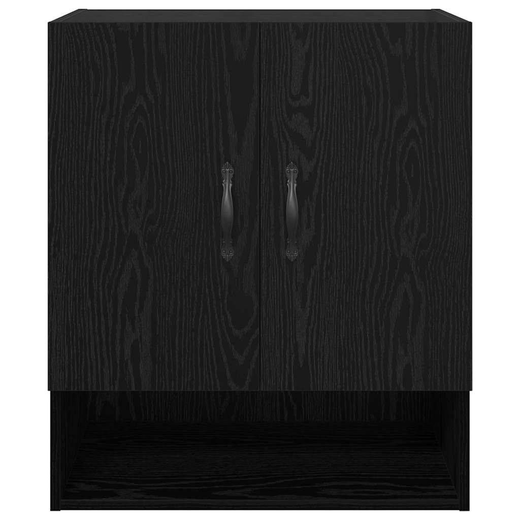 Wall-Mounted Cabinet Black Oak 60 x 31 x 70 cm Engineered Wood