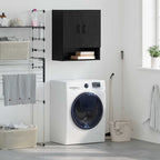 Wall Cabinet Black oak 60 x 31 x 70 cm Engineered wood